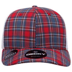 Decky 6017 M/C Plaid Cap White 108 White / One Size Fits Most