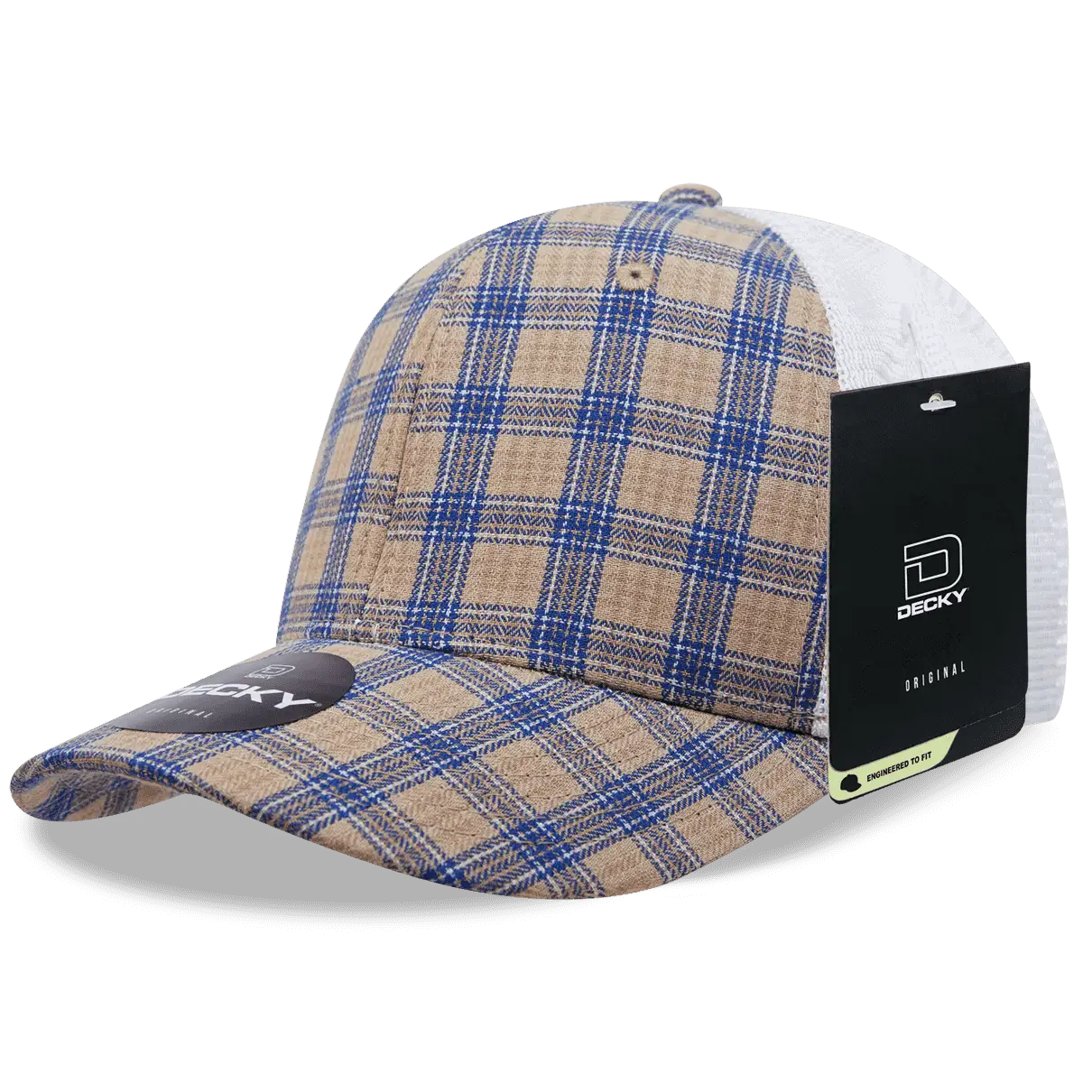Decky 6017 M/C Plaid Cap White 109 White / One Size Fits Most