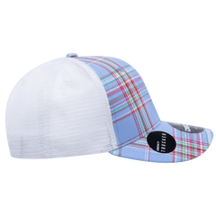 Decky 6017 M/C Plaid Cap - White 112 - White / One Size Fits Most