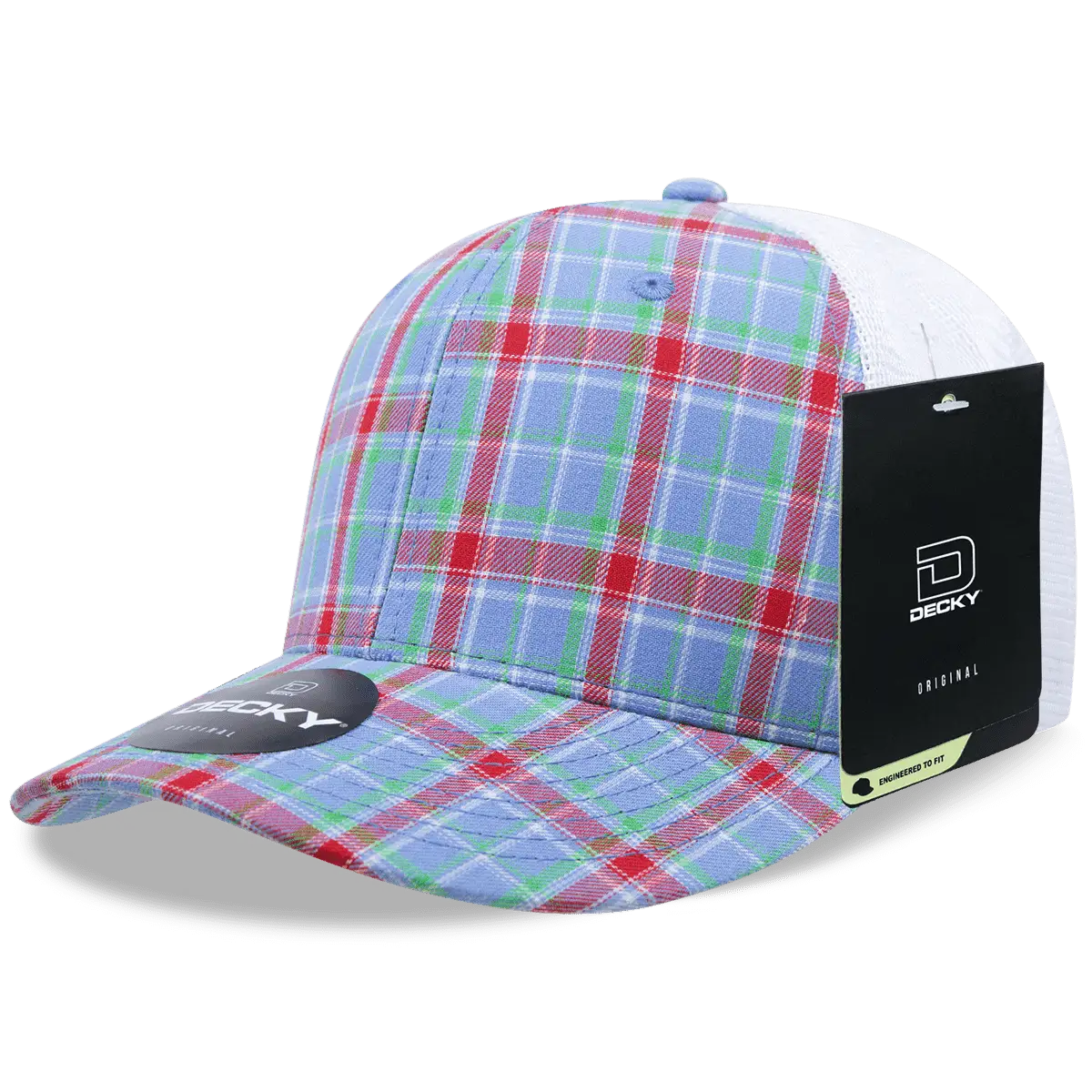 Decky 6017 M/C Plaid Cap White 113 White / One Size Fits Most