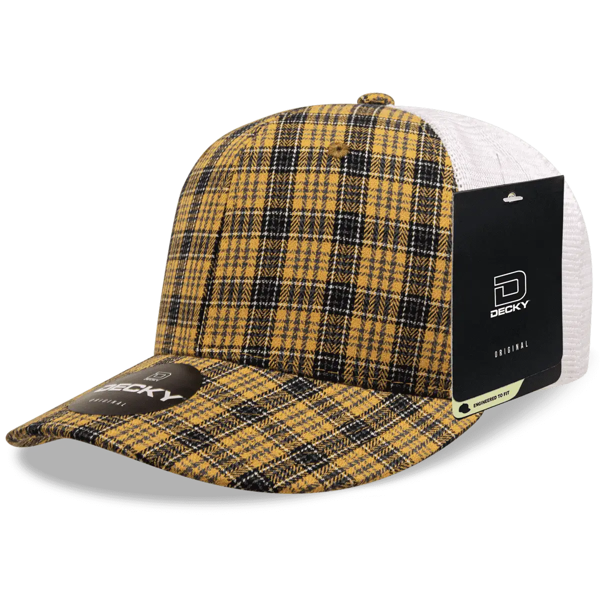 Decky 6017 M/C Plaid Cap White 121 White / One Size Fits Most