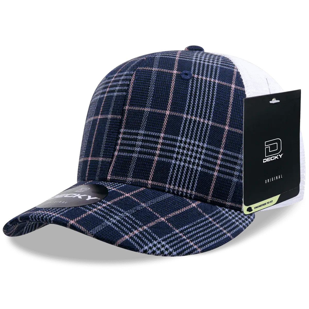 Decky 6017 M/C Plaid Cap White 123 White / One Size Fits Most