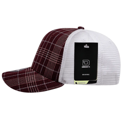 Decky 6017 M/C Plaid Cap - White 125 - White / One Size Fits Most