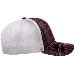 Decky 6017 M/C Plaid Cap - White 125 - White / One Size Fits Most