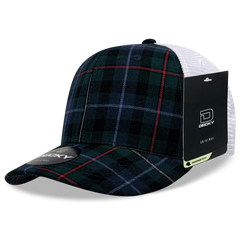 Decky 6017 M/C Plaid Cap - White 126 - White / One Size Fits Most