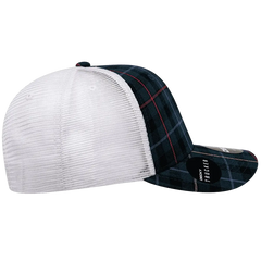 Decky 6017 M/C Plaid Cap - White 126 - White / One Size Fits Most