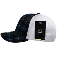Decky 6017 M/C Plaid Cap - White 126 - White / One Size Fits Most
