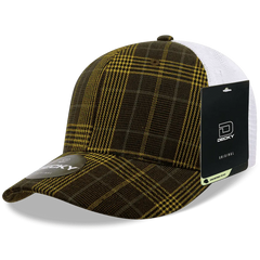 Decky 6017 M/C Plaid Cap - White 128 - White / One Size Fits Most