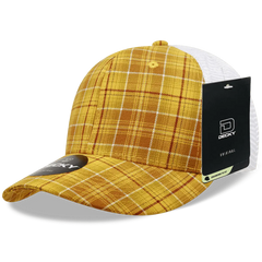 Decky 6017 M/C Plaid Cap - White 135 - White / One Size Fits Most