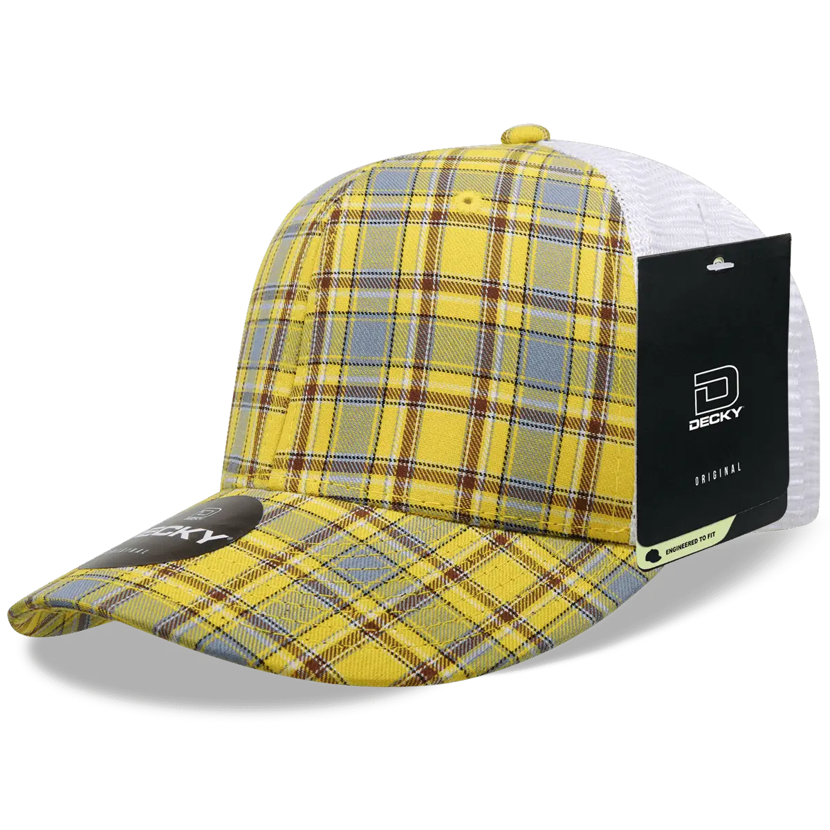 Decky 6017 M/C Plaid Cap White 136 White / One Size Fits Most