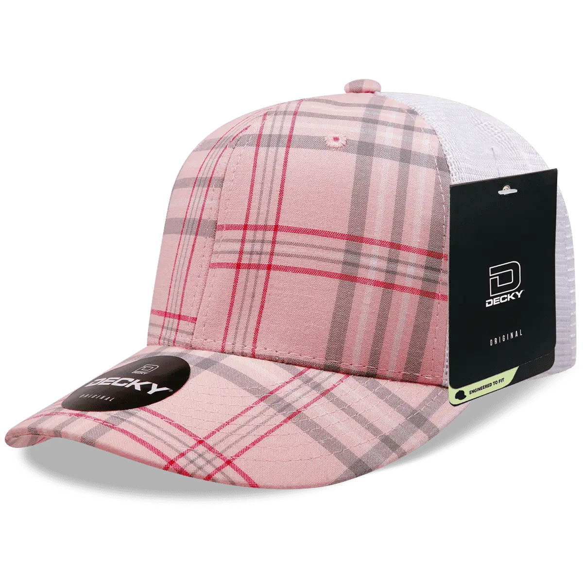 Decky 6017 M/C Plaid Cap White 138 White / One Size Fits Most