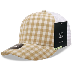 Decky 6017 M/C Plaid Cap - White 146 - White / One Size Fits Most