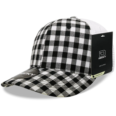 Decky 6017 M/C Plaid Cap - White 151 - White / One Size Fits Most