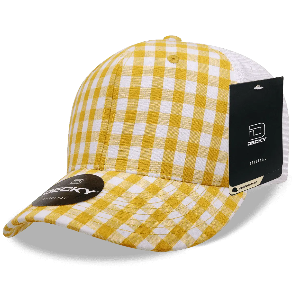 Decky 6017 M/C Plaid Cap White 160 White / One Size Fits Most