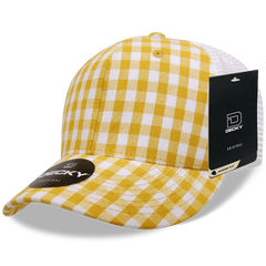 Decky 6017 M/C Plaid Cap White 160 White / One Size Fits Most