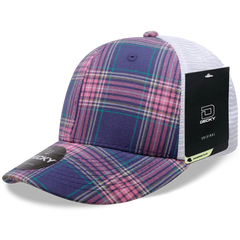 Decky 6017 M/C Plaid Cap - White 170 - White / One Size Fits Most