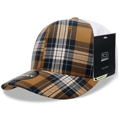 Decky 6017 M/C Plaid Cap - White 172 - White / One Size Fits Most