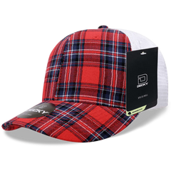 Decky 6017 M/C Plaid Cap White 180 White / One Size Fits Most