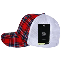 Decky 6017 M/C Plaid Cap White 180 White / One Size Fits Most