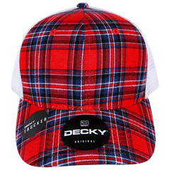 Decky 6017 M/C Plaid Cap White 180 White / One Size Fits Most