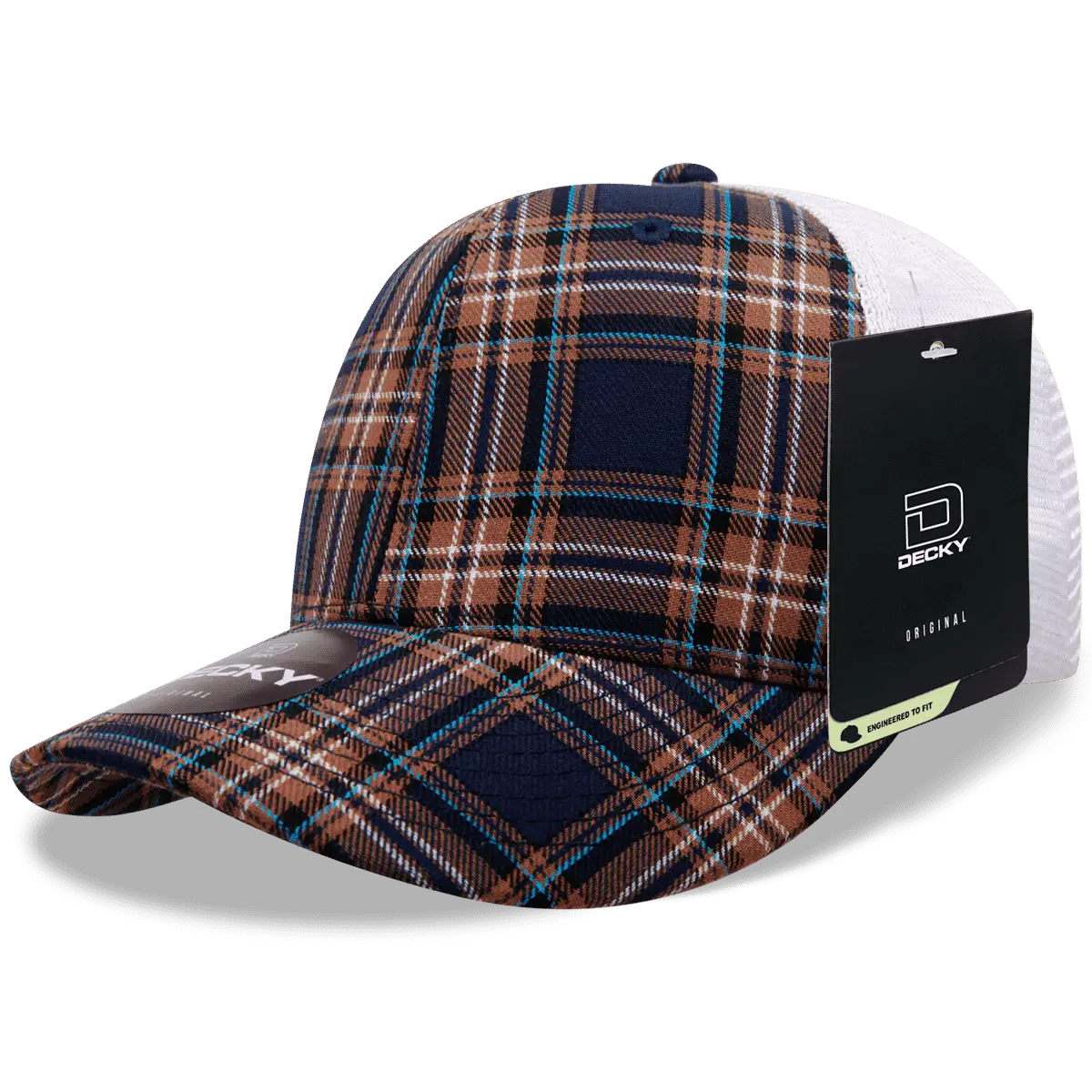 Decky 6017 M/C Plaid Cap White 183 White / One Size Fits Most