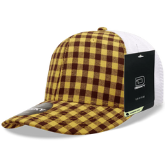 Decky 6017 M/C Plaid Cap - White 186 - White / One Size Fits Most