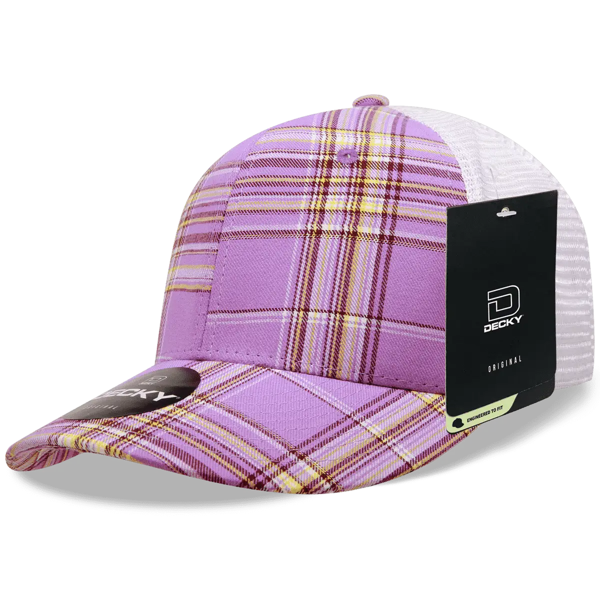 Decky 6017 M/C Plaid Cap White 187 White / One Size Fits Most