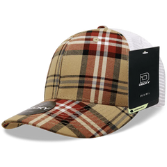 Decky 6017 M/C Plaid Cap White 189 White / One Size Fits Most