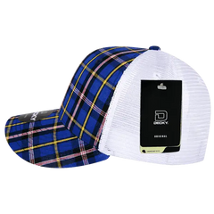 Decky 6017 M/C Plaid Cap White 190 White / One Size Fits Most