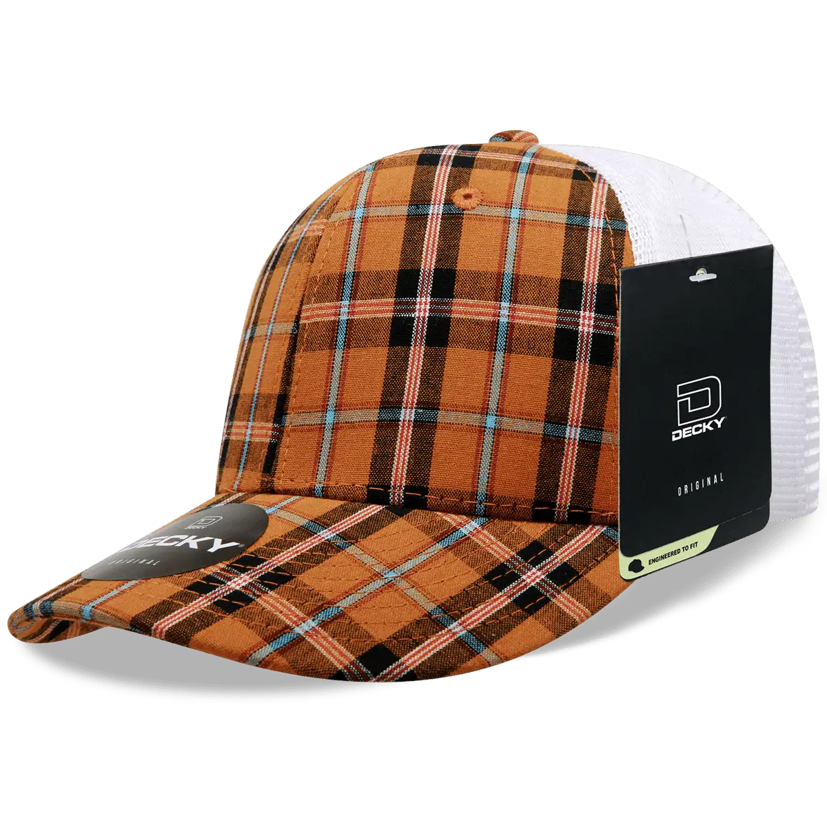 Decky 6017 M/C Plaid Cap - White 194 - White / One Size Fits Most