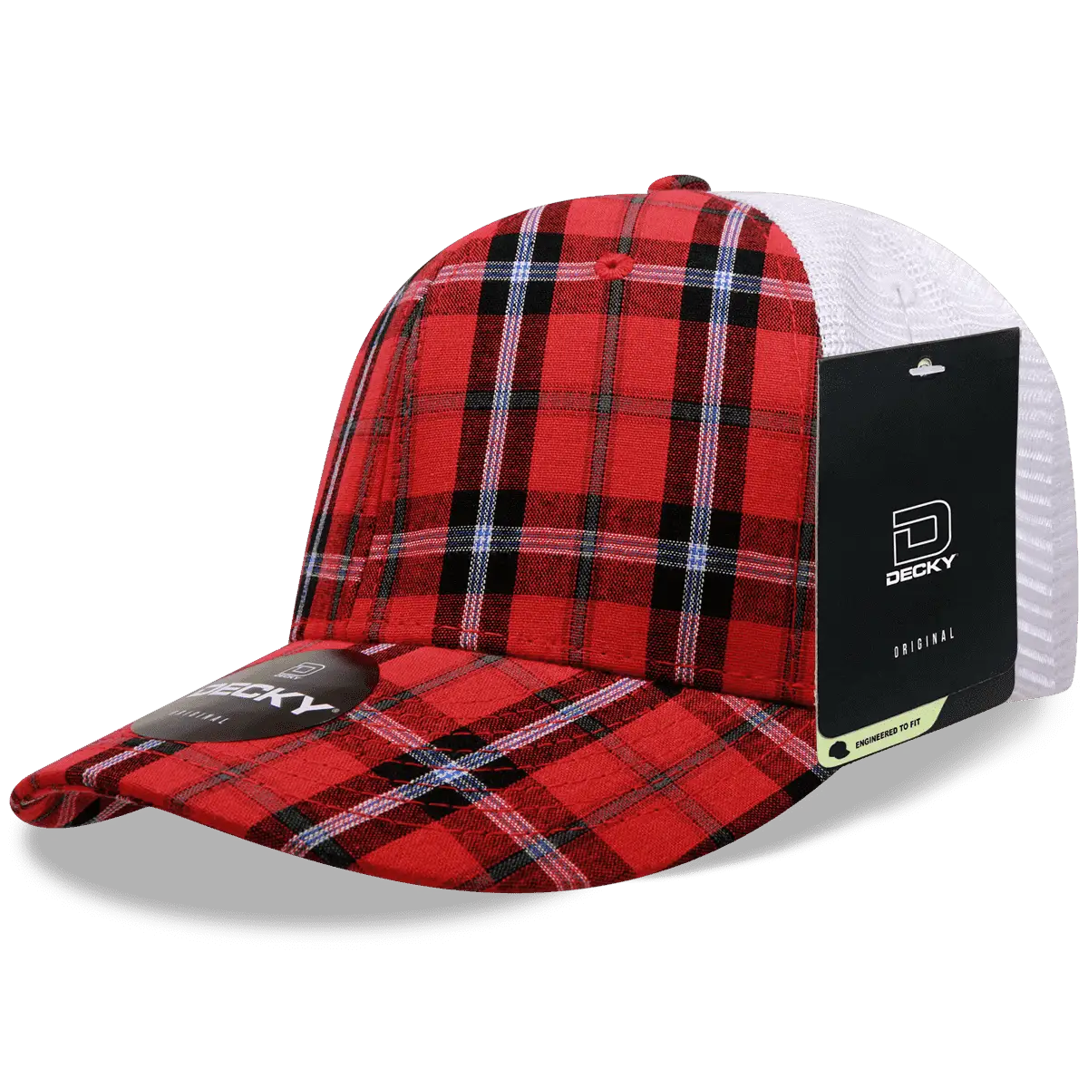 Decky 6017 M/C Plaid Cap White 196 White / One Size Fits Most
