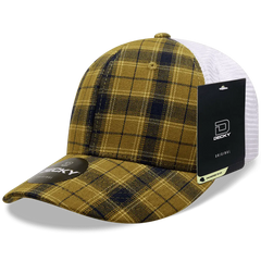 Decky 6017 M/C Plaid Cap - White 197 - White / One Size Fits Most