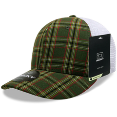 Decky 6017 M/C Plaid Cap - White 198 - White / One Size Fits Most