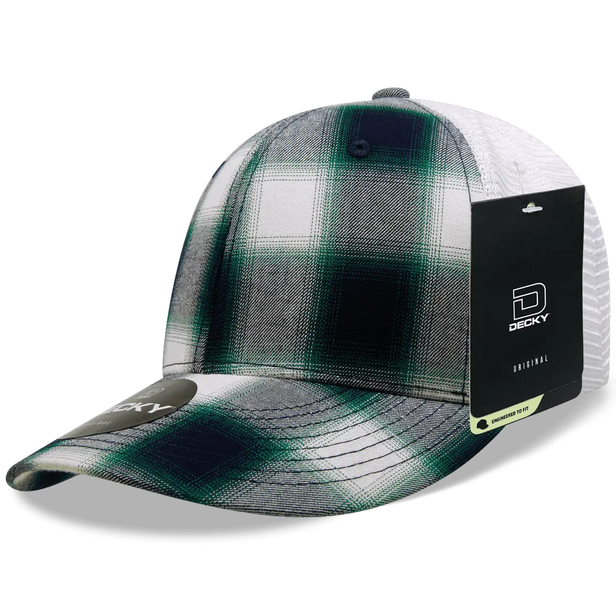 Decky 6017 M/C Plaid Cap White 200 White / One Size Fits Most