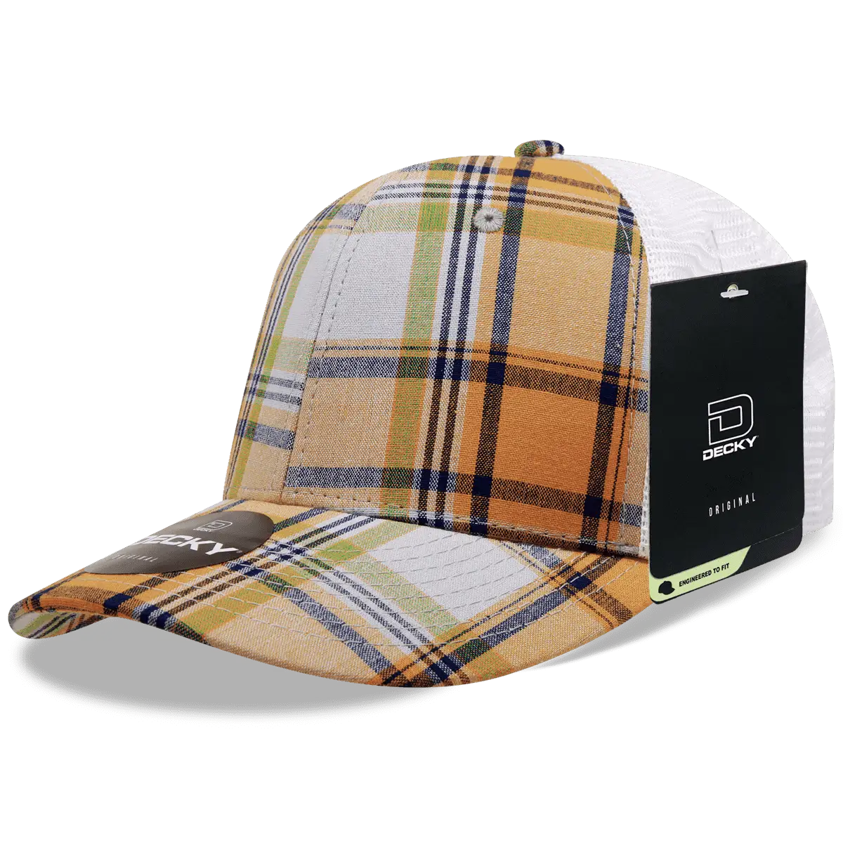 Decky 6017 M/C Plaid Cap White 204 White / One Size Fits Most