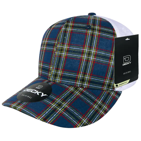 Decky 6017 M/C Plaid Cap White 221 White / One Size Fits Most