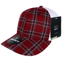 Decky 6017 M/C Plaid Cap - White 237 - White / One Size Fits Most