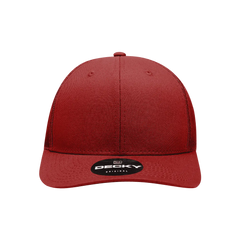 Decky 6021 Mid Profile 6 Panel Poly Cotton Trucker Cap - Cardinal - Cardinal / One Size Fits Most