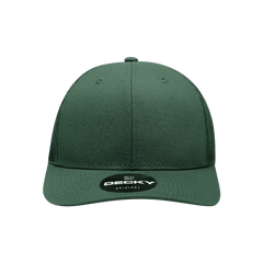 Decky 6021 Mid Profile 6 Panel Poly Cotton Trucker Cap - Forest - Forest / One Size Fits Most