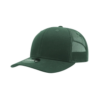 Decky 6021 Mid Profile 6 Panel Poly Cotton Trucker Cap - Forest - Forest / One Size Fits Most