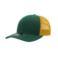 Decky 6021 Mid Profile 6 Panel Poly Cotton Trucker Cap - Forest Gold - Forest Gold / One Size Fits Most