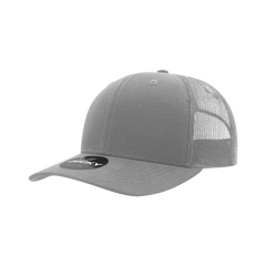 Decky 6021 Mid Profile 6 Panel Poly Cotton Trucker Cap - Gray - Gray / One Size Fits Most