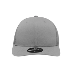 Decky 6021 Mid Profile 6 Panel Poly Cotton Trucker Cap - Gray - Gray / One Size Fits Most