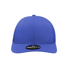 Decky 6021 Mid Profile 6 Panel Poly Cotton Trucker Cap - Royal - Royal / One Size Fits Most