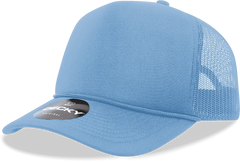 Decky 6025 Mid Profile 6 Panel Poly Cotton Trucker Cap - Sky Blue - Columbia Blue Blue / One Size Fits Most