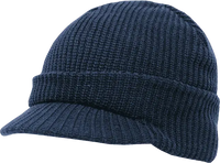 Decky 605 GI Jeep Beanie with Visor - Navy - Navy / One Size Fits Most