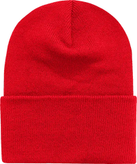 Decky 613 Acrylic Knit Cap Beanie - Red - Red / One Size Fits Most