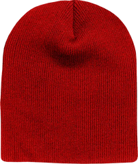 Decky 614 Acrylic Short Beanie - Cardinal - Cardinal / One Size Fits Most
