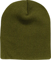 Decky 614 Acrylic Short Beanie - Olive - Olive / One Size Fits Most