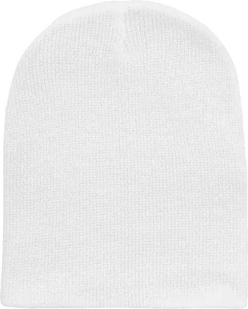 Decky 614 Acrylic Short Beanie - White - White / One Size Fits Most